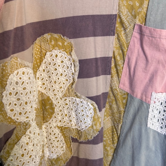 089 NWOT Oli & Hali Pink/Blue Shirt SZ XL - Picture 5 of 13